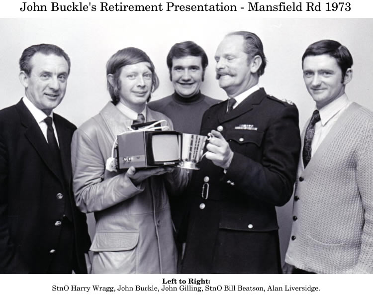 John Buckle's retirement presentation 1973.